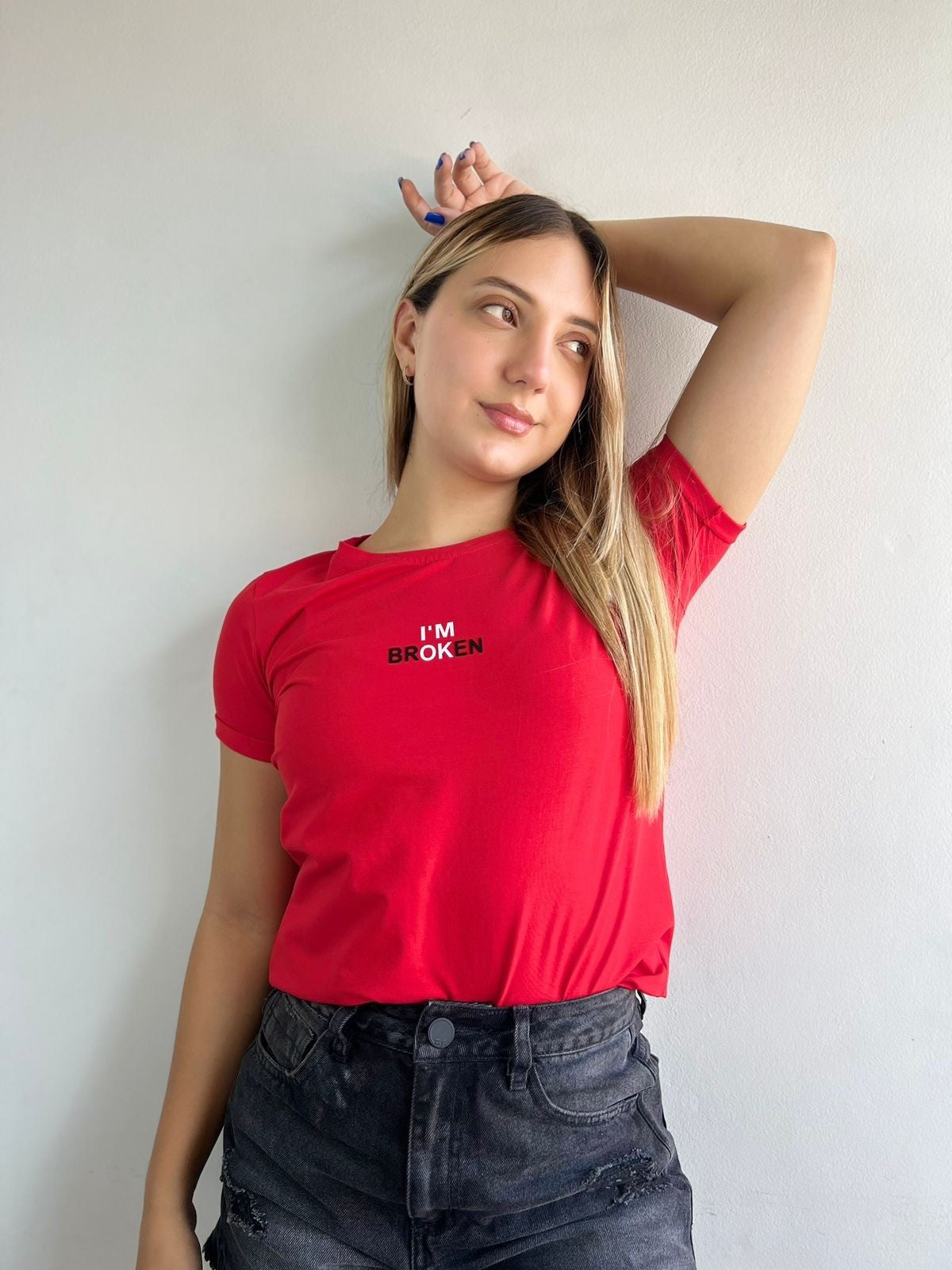Camiseta Esencial Dama Im Ok - BASICTEX