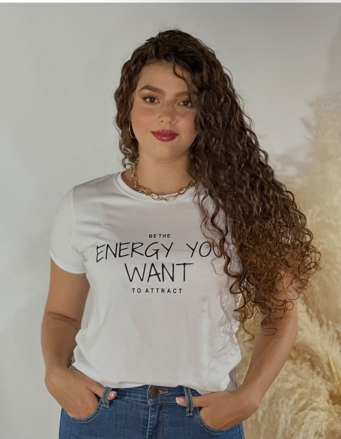 Camiseta Esencial Dama - Energy You Want - Basictex