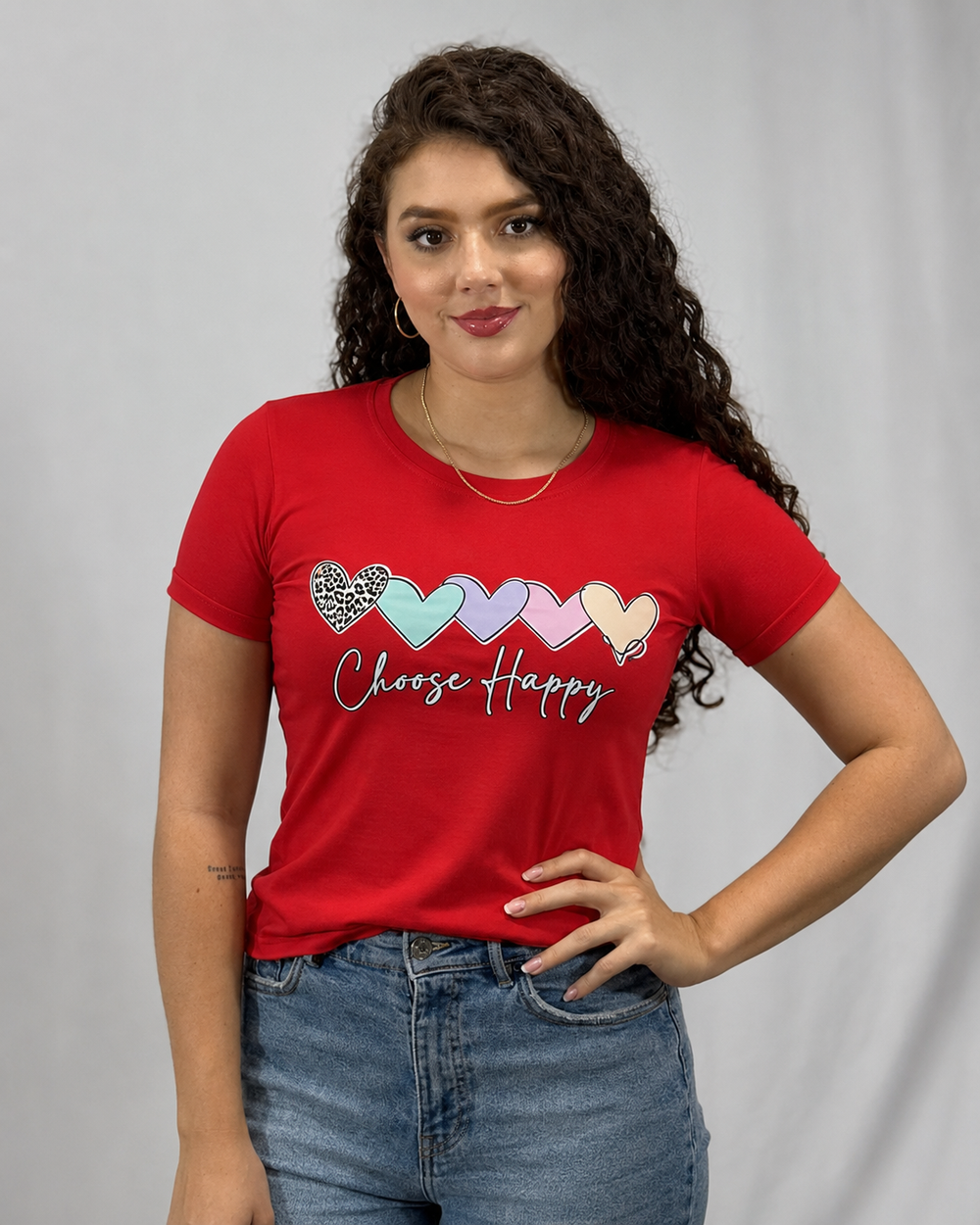 Camiseta Esencial Dama - Choose Happy