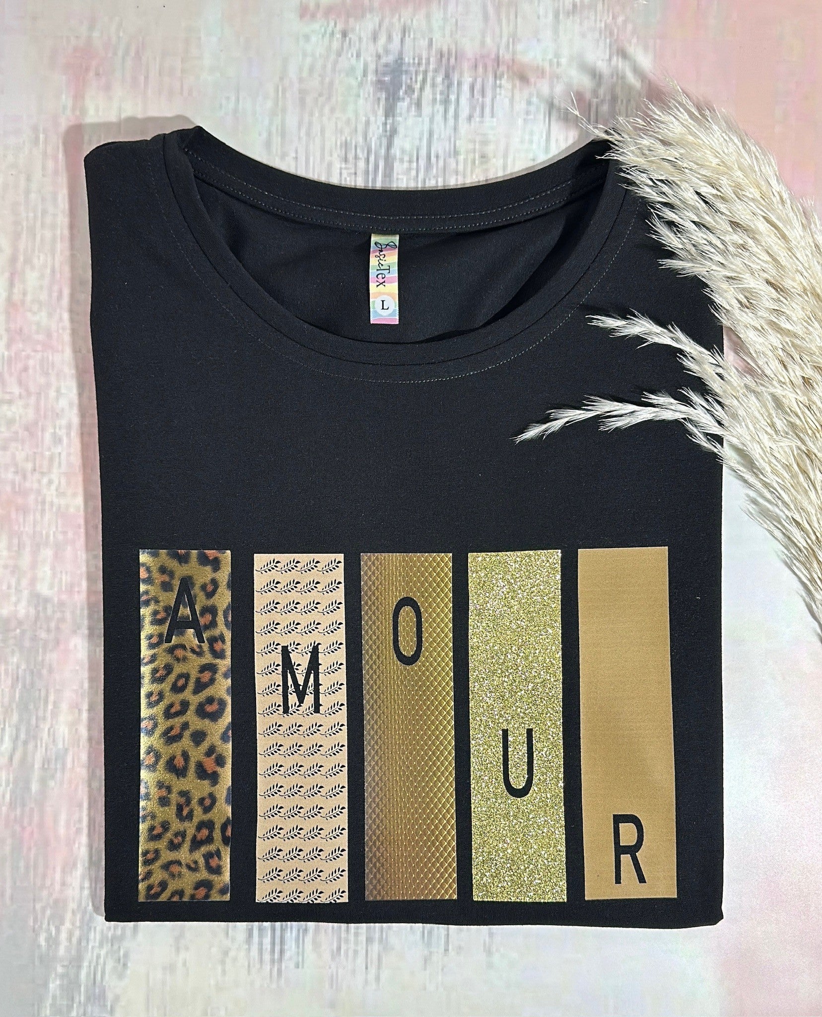Camiseta Esencial Dama Amour Club - BASICTEX
