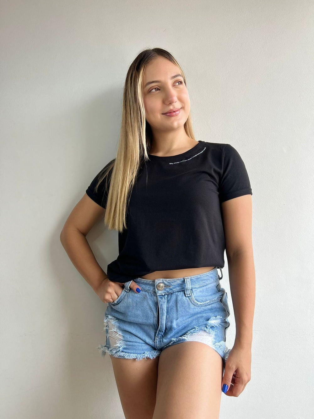Camiseta Esencial Dama Aura - BASICTEX