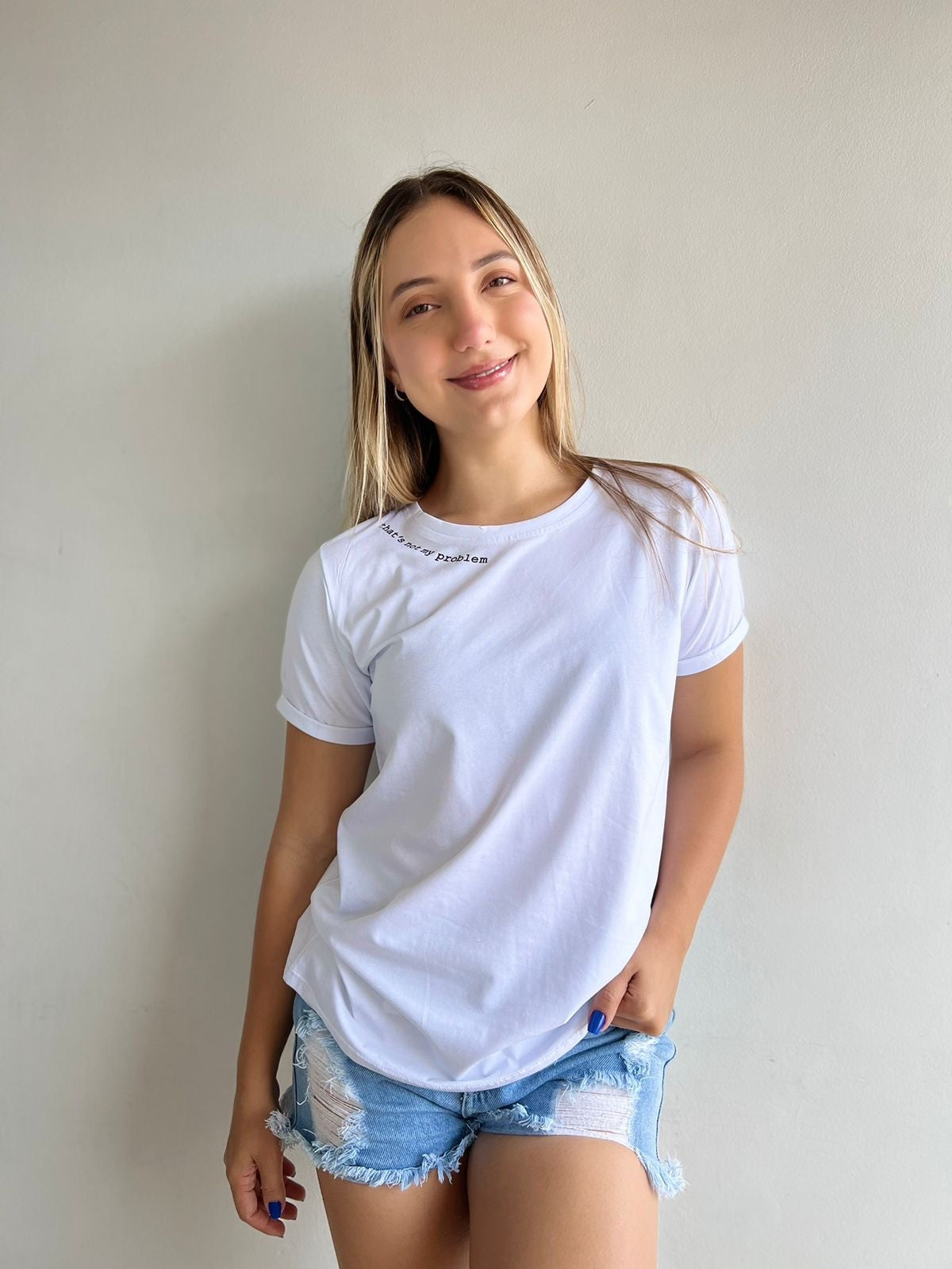 Camiseta Esencial Dama Aura - BASICTEX