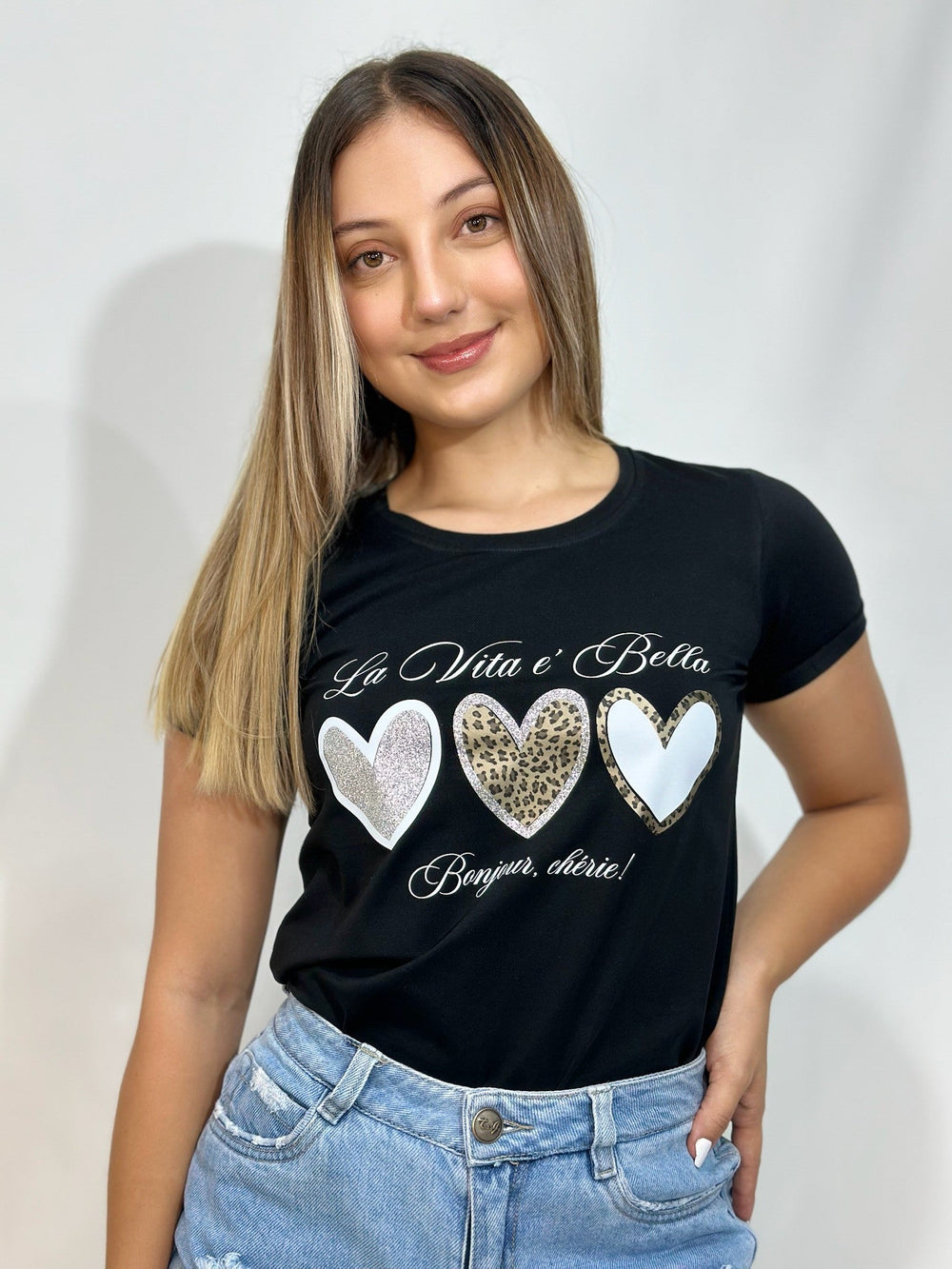 Camiseta Esencial Dama Bella Vita - BASICTEX