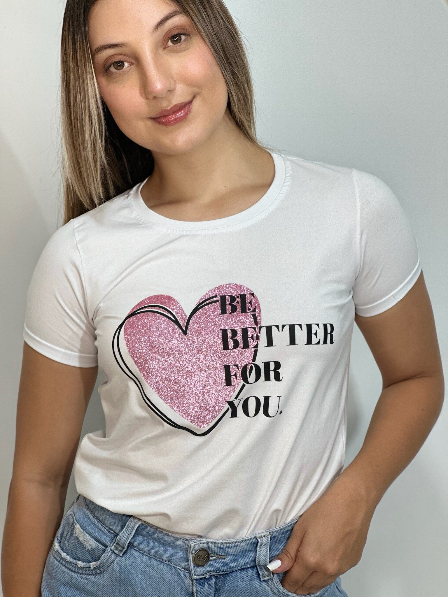 Camiseta Esencial Dama Better For You - BASICTEX