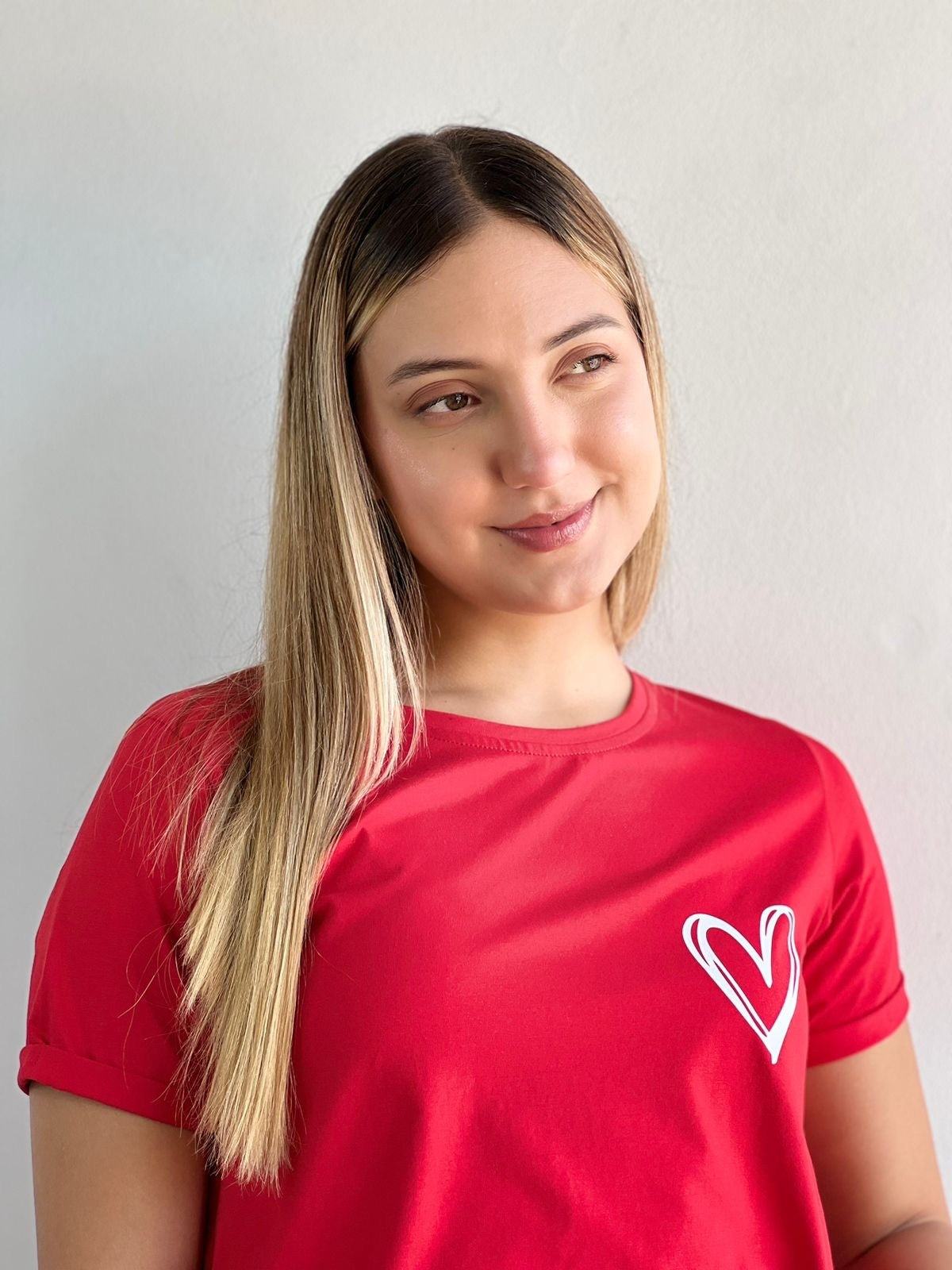 Camiseta Esencial Dama Heartline - BASICTEX