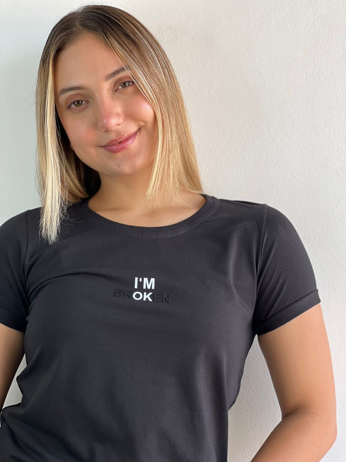 Camiseta Esencial Dama Im Ok - BASICTEX