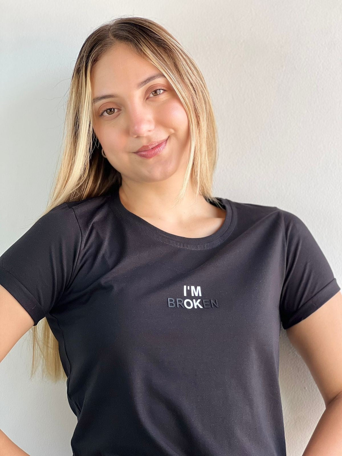 Camiseta Esencial Dama Im Ok - BASICTEX