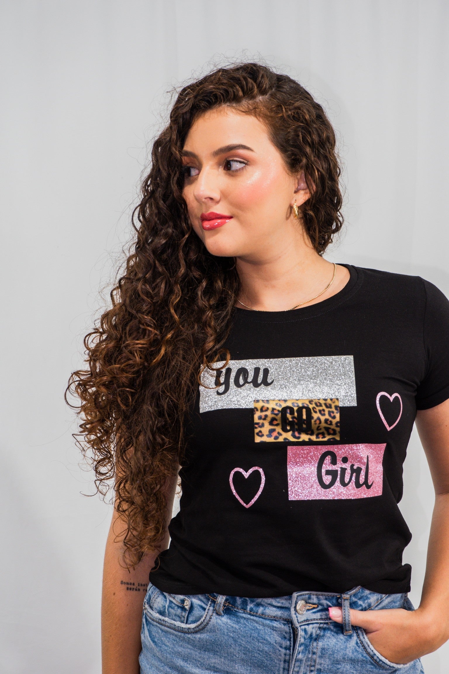 Camiseta Esencial Dama You Go Girl - BASICTEX