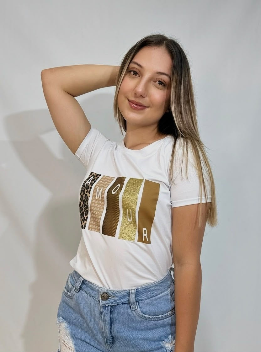 Camiseta Esencial Dama - Amour - Basictex