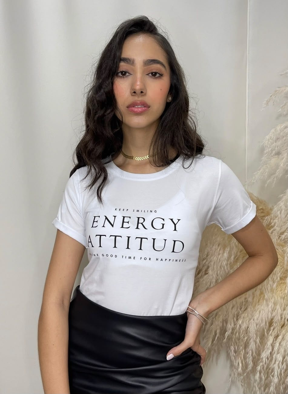 Camiseta Esencial Dama - Energy Attitude - Basictex